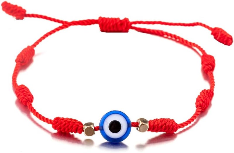 kelistom Handmade String Bracelet for Women Men Simple Red Black Braided Adjustable Charm Bracelets Minimalist Jewelry - Image 1